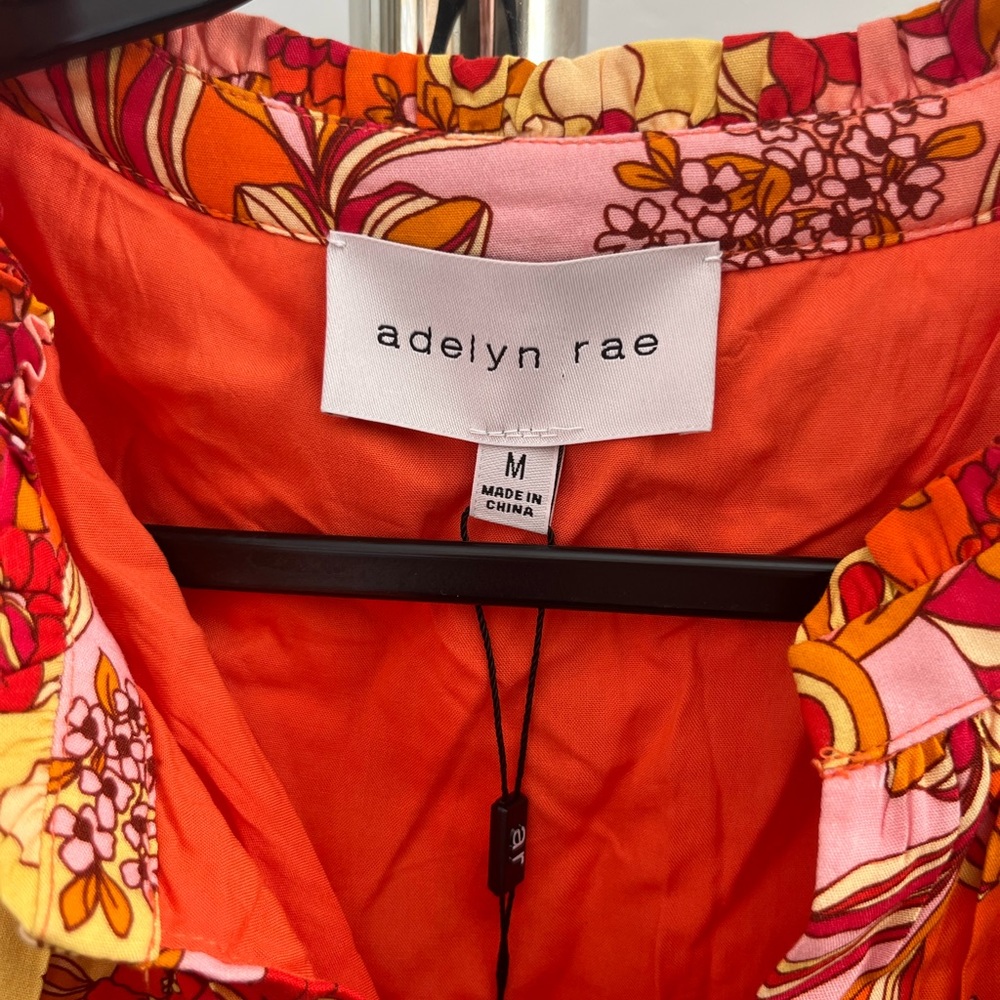 Anthropologie Adelyn Rae Floral 3/4 Sleeve Dress - Picture 6 of 10